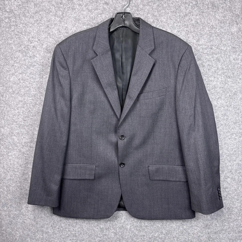 Banana Republic Mens Wool‎ Suit 42S Blazer 36/32 Tailored Pants Charcoal Gray